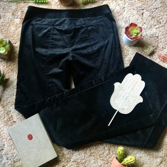 {Nanette Lepore} Black Velvet Trouser Dress Pants - Picture 7 of 8